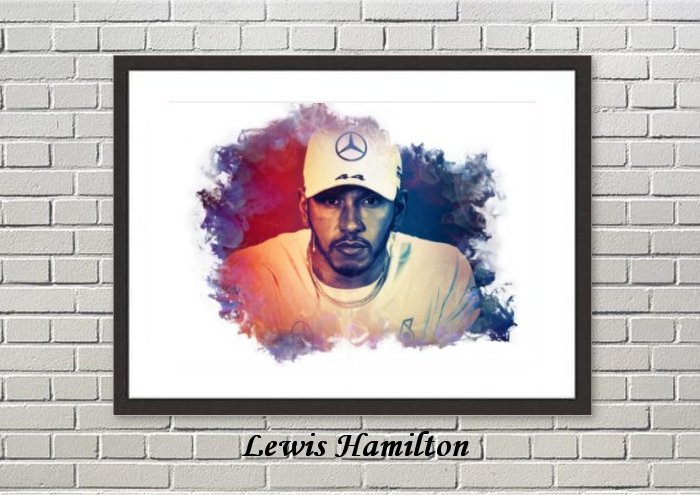 Lewis Hamilton Framed Print